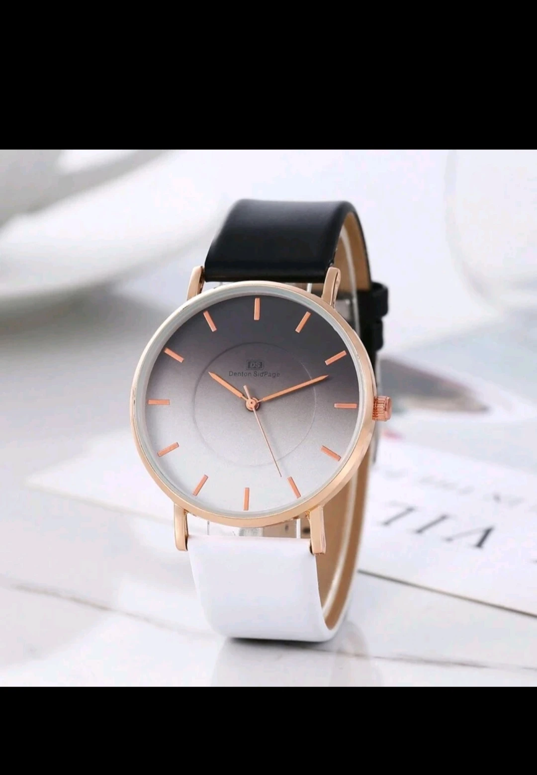 Reloj DentonSig-Page Negro/Blanco 3