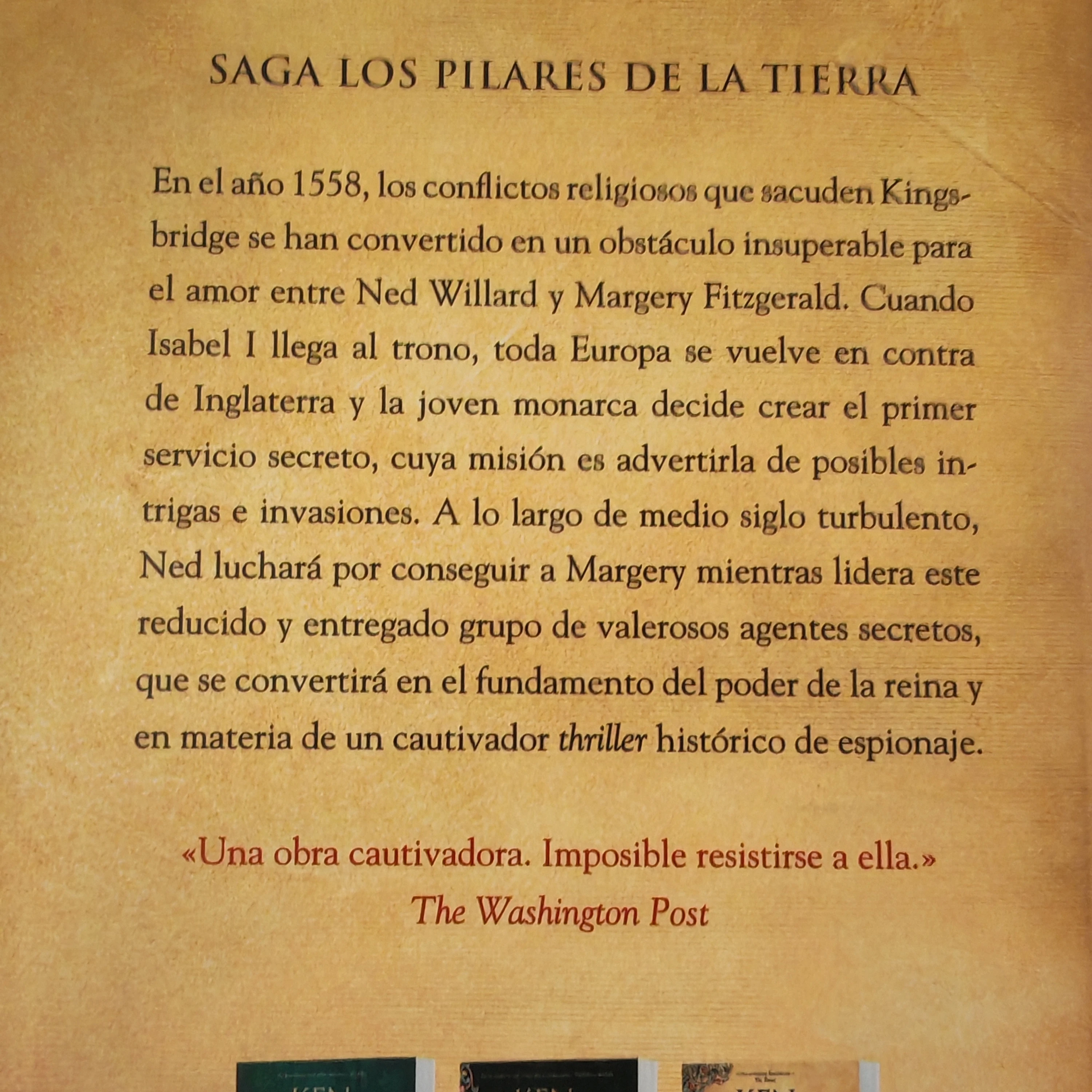 Una columna de fuego, Ken Follet, nuevo  2