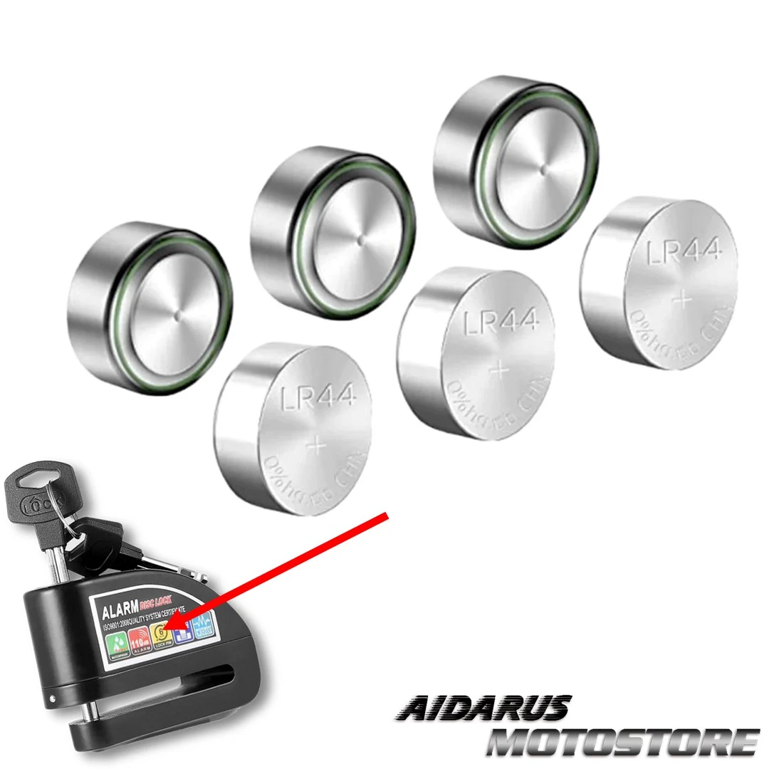 SET DE 6 PILAS PARA CANDADOS CON ALARMA