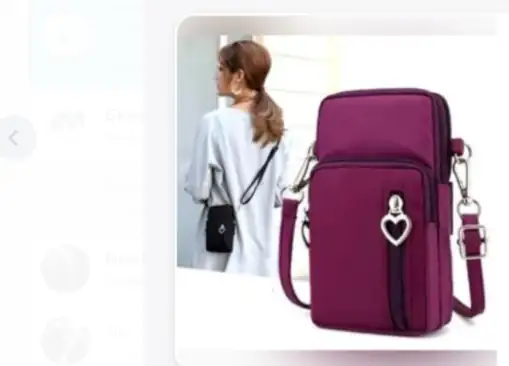 Bolso porta celular corazon  2