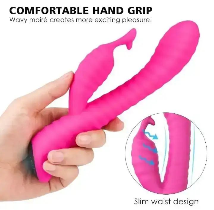 Vibrador con estimulador de clitoris  2
