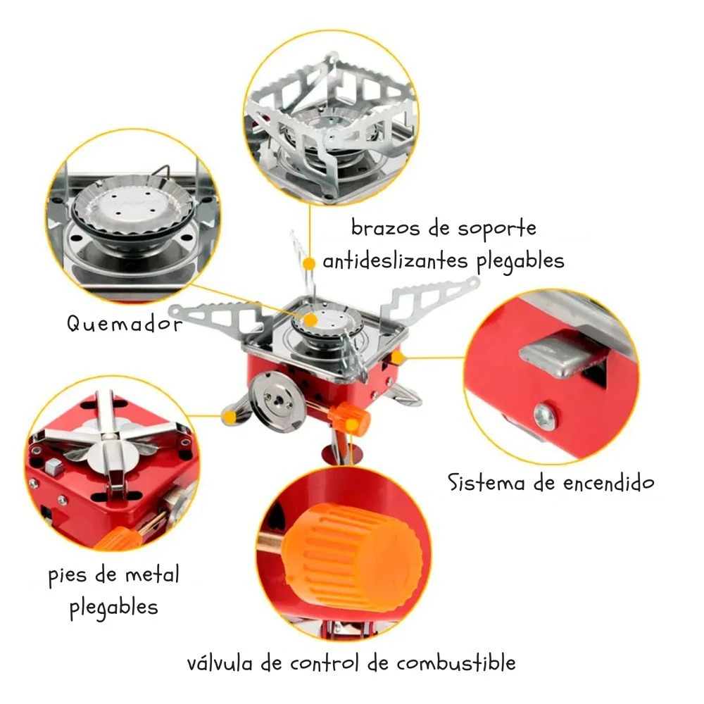 Mini estufa fogón  de Gas 4