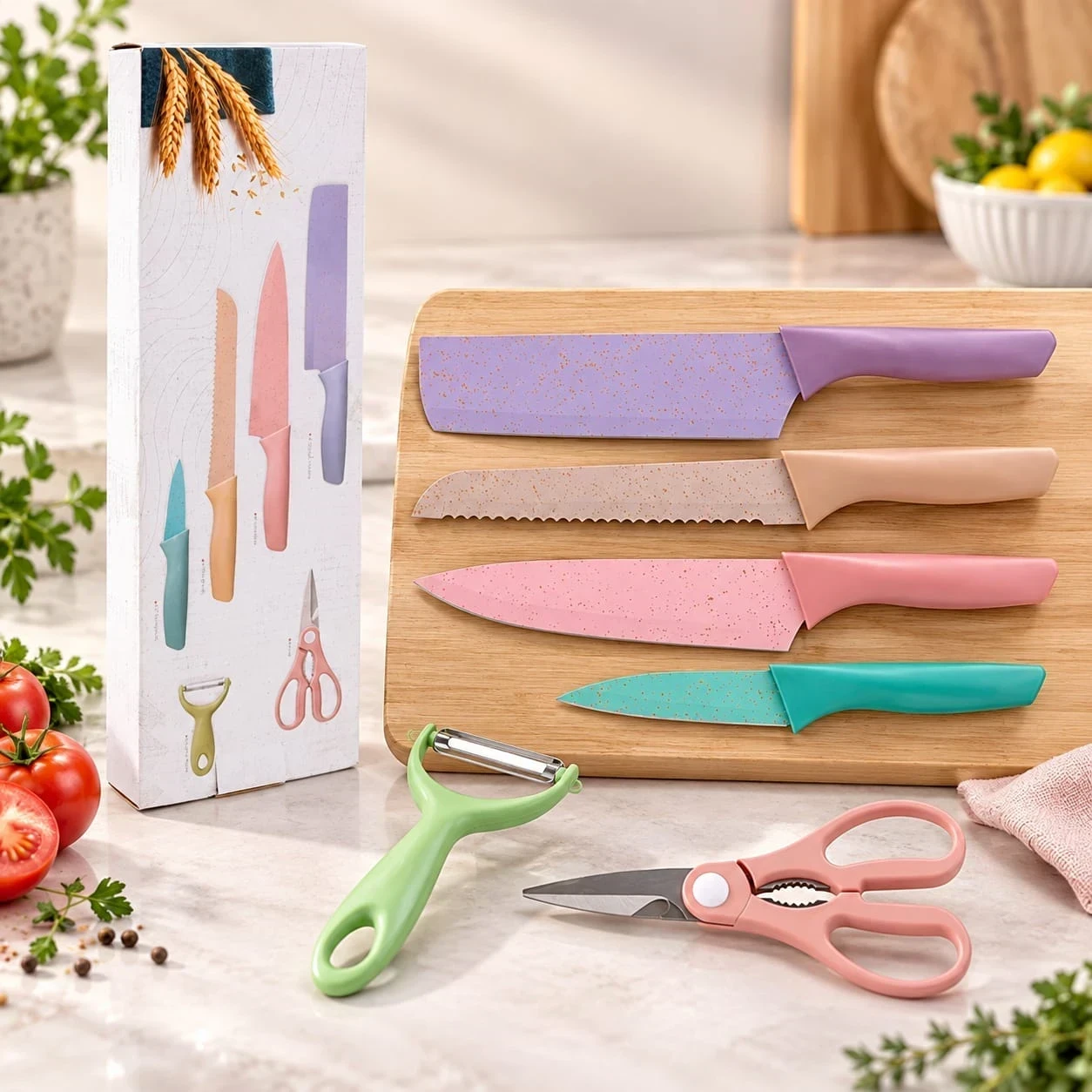 SET DE CUCHILLOS 6 PIEZAS