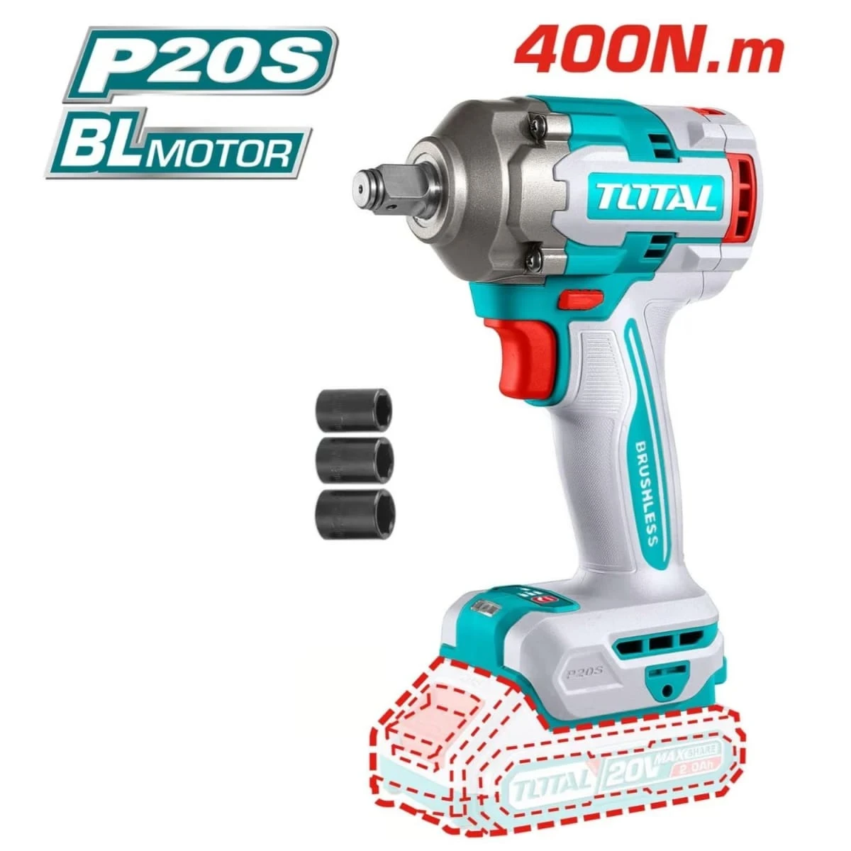 TCKLI2098 Combo industrial 9 piezas + maletín total 6