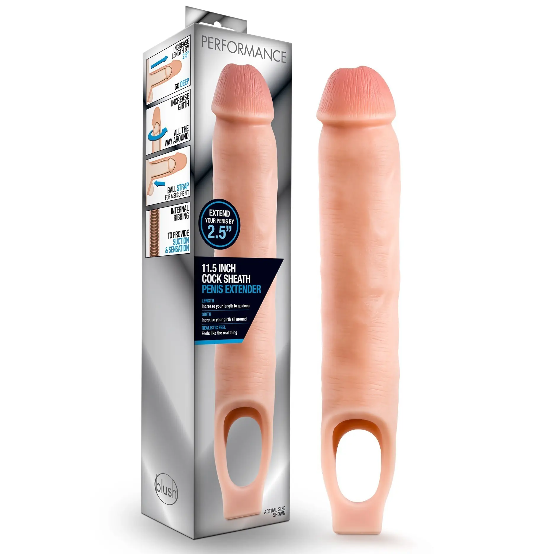 PERFORMANCE 11.5 INCH COCK SHEATH PENIS EXTENDER