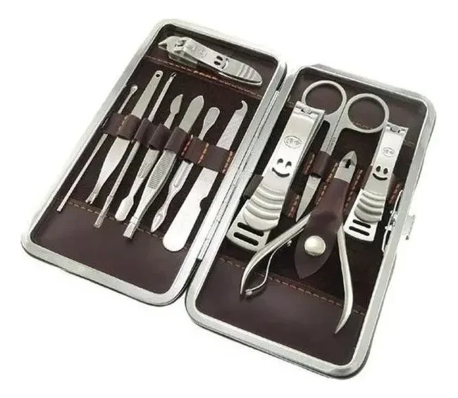 Set Manicure 12 Pcs Pedicure Kit Uñas