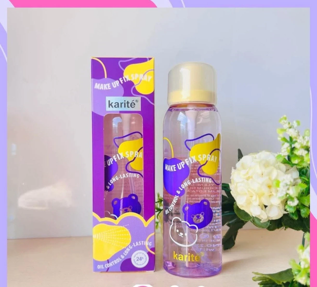 FIJADOR DE MAQUILLAJE KARITÉ CONTROL GRASA ☺️💞