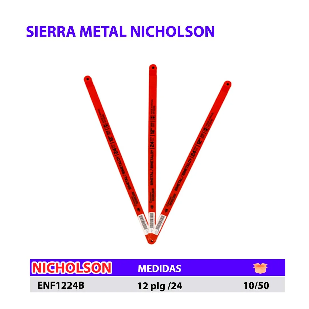 SIERRA METAL NICHOLSON 12"/24