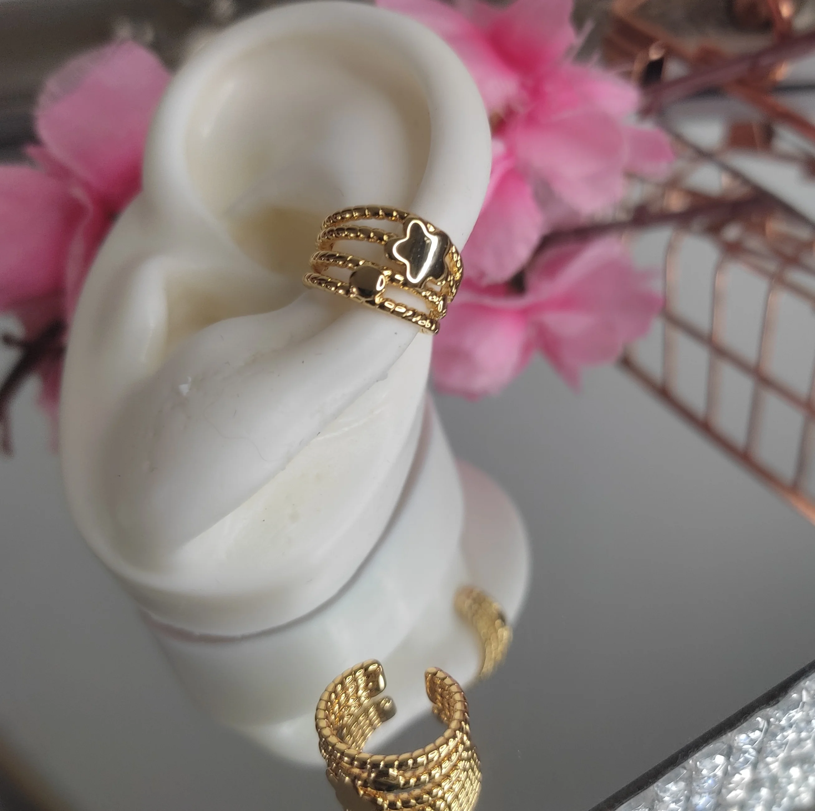 EARCUFF MÚLTIPLE FLOR