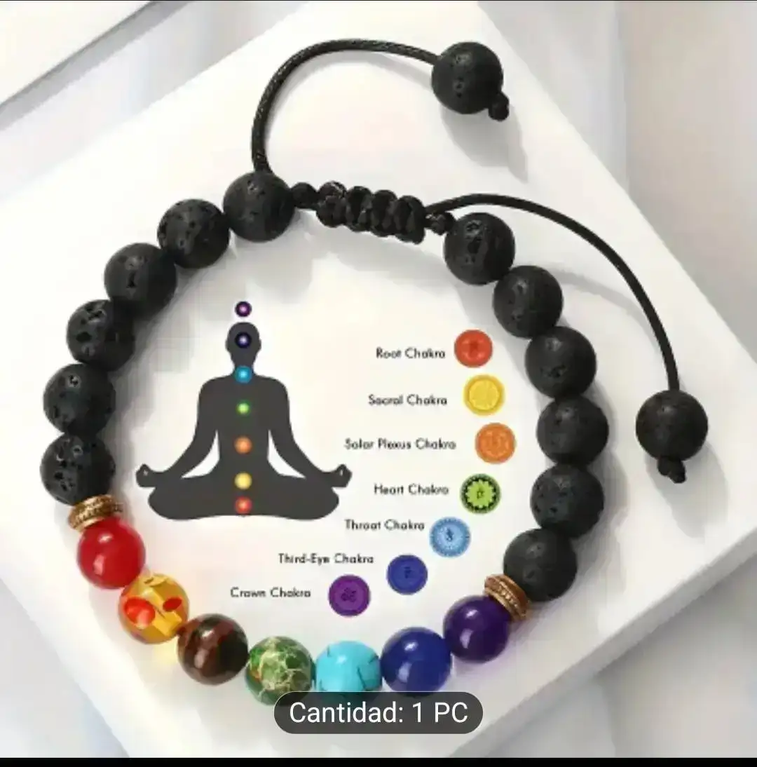 Pulsera 7 chakras cuencas naturales  3