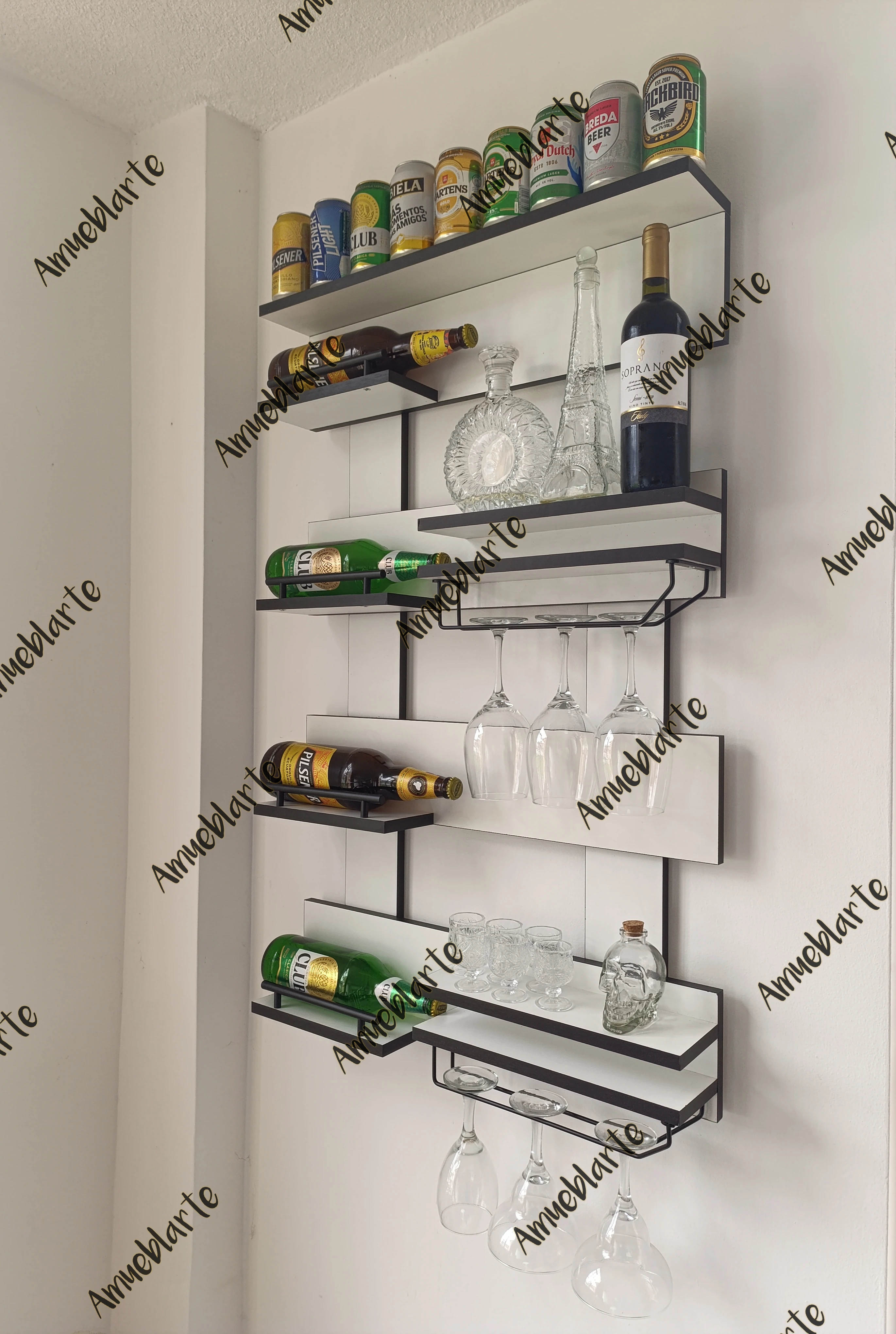 Bar / Licorera de pared BLANCO