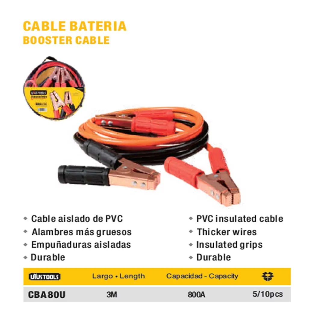 CABLE PARA BATERIA UYUST 800A x 3M