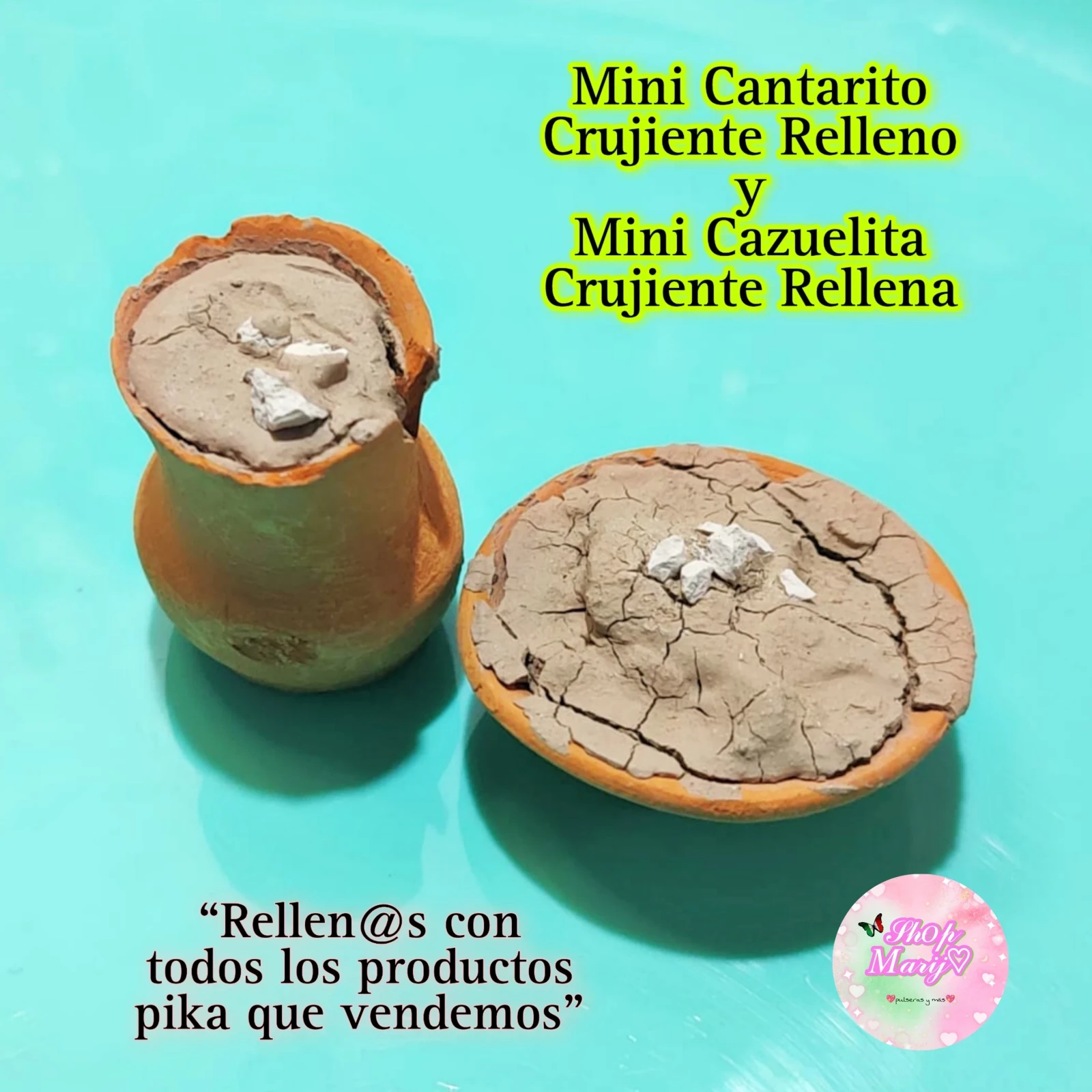 Mini Cantarito y Mini Cazuelita Rellenos