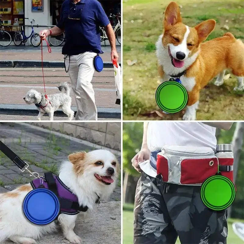 COMEDERO Y BEBEDERO PLEGABLE PARA MASCOTAS 3