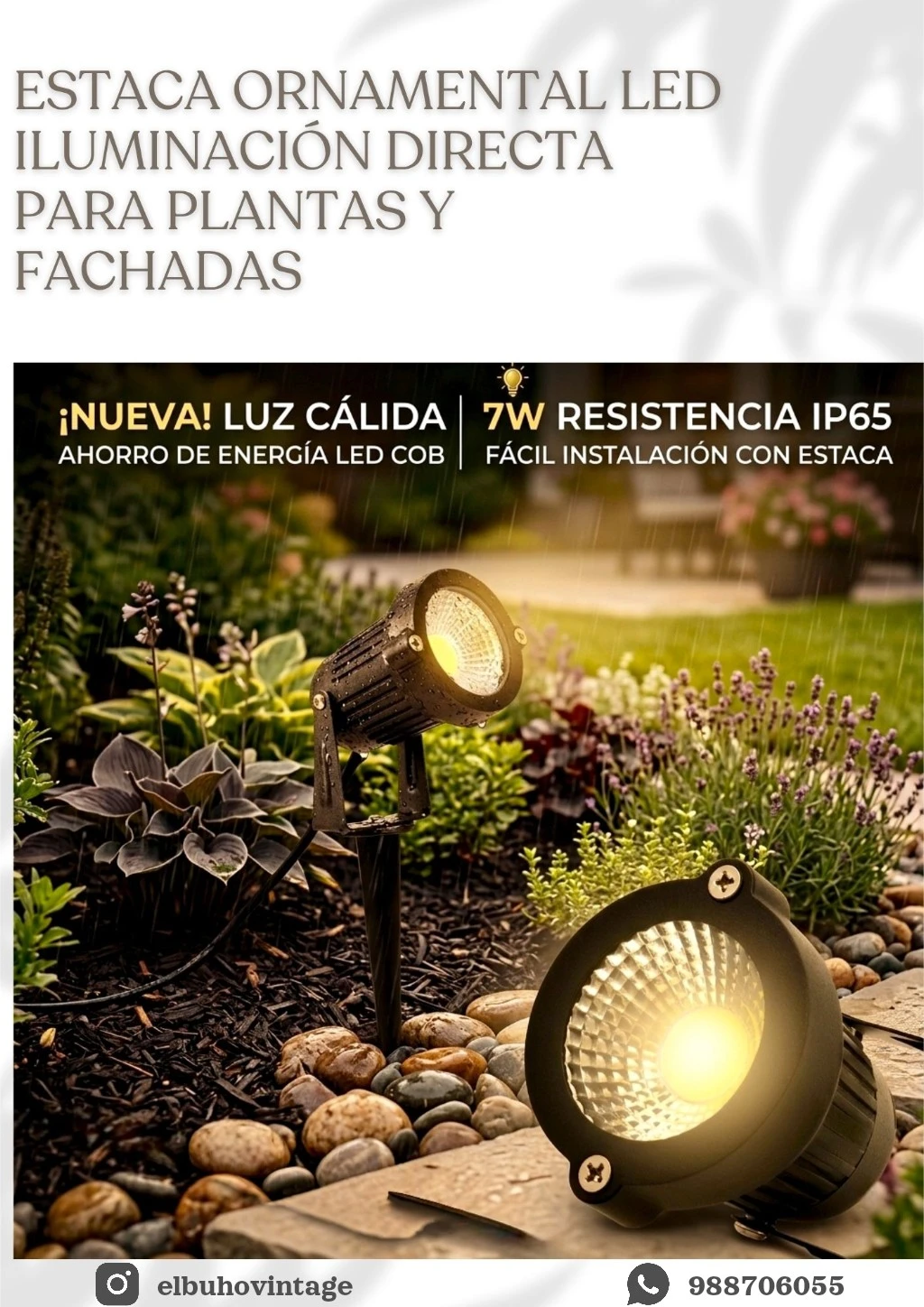 Estaca de Jardín 🏡 5