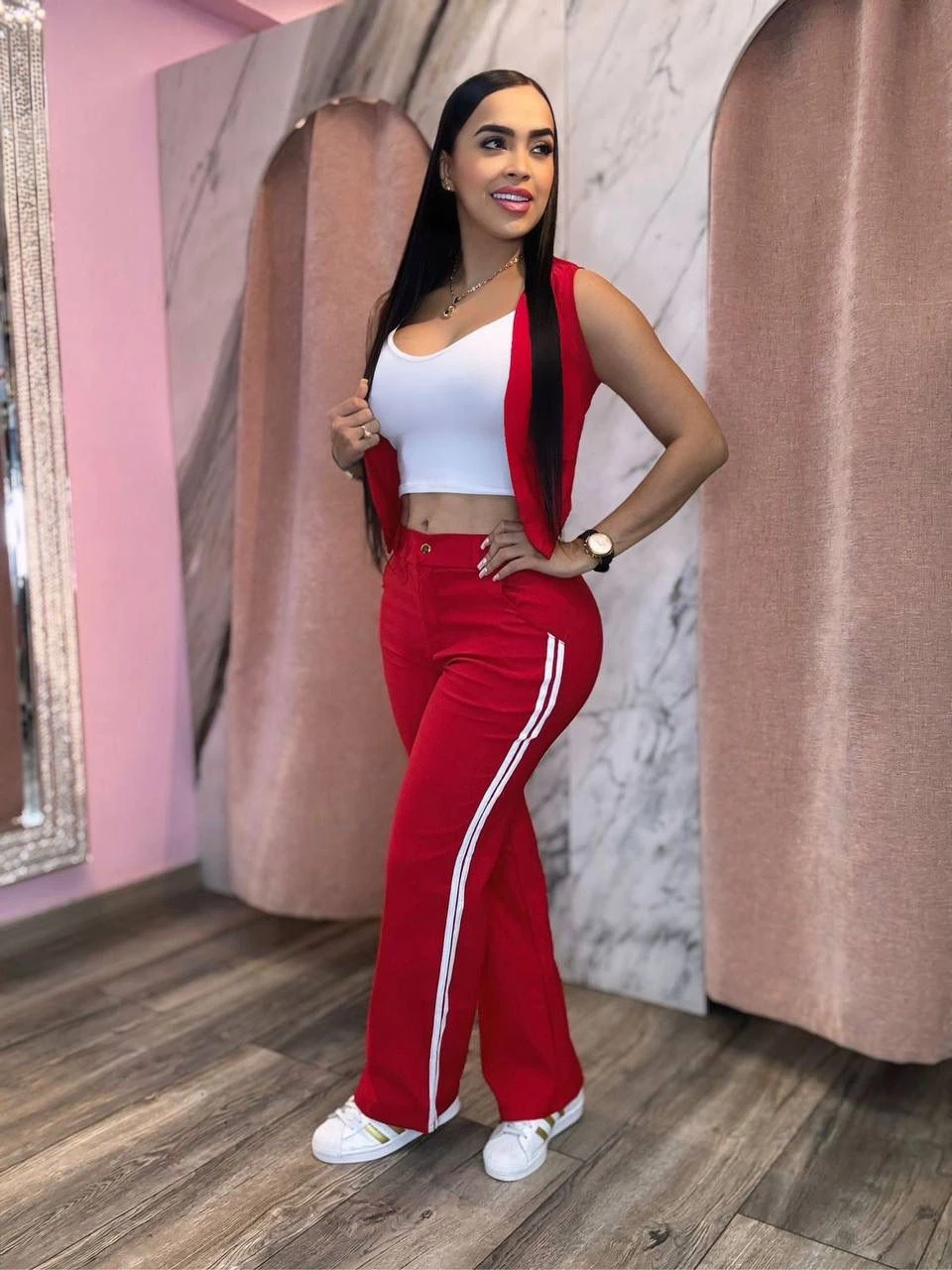 Conjunto Pantalón top y chaqueta  6