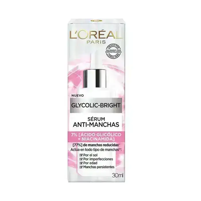 Sérum Antimanchas L'oreal Glycolic-Bright X 30Ml