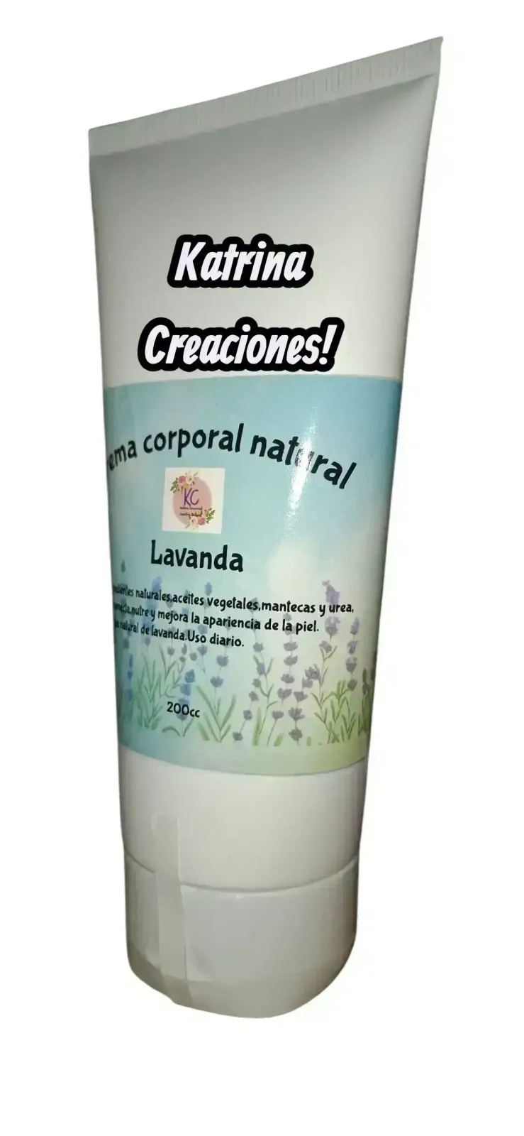 Crema corporal natural lavanda. 