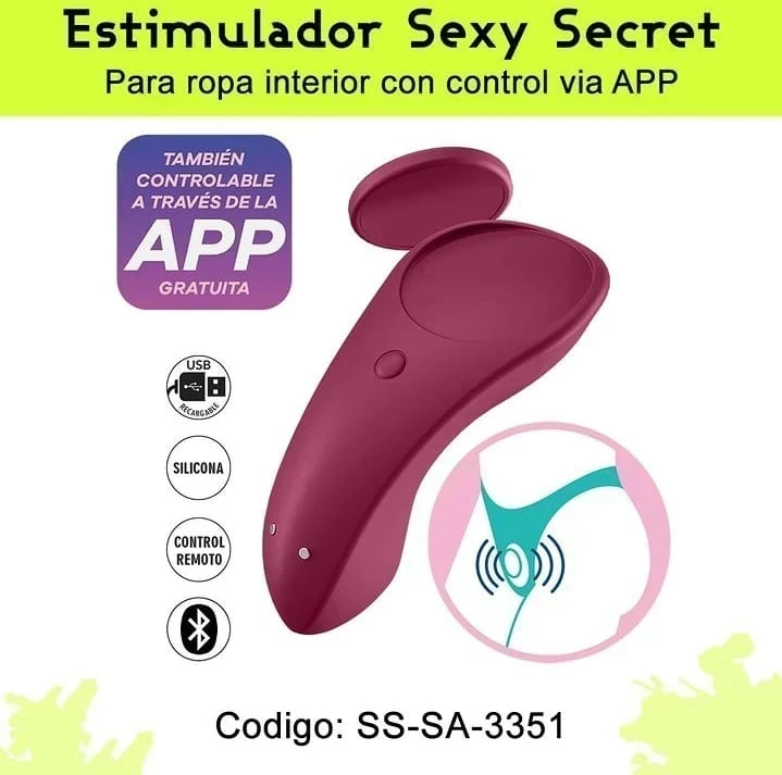 Sexy Secret estimulador para ropa interior con control via APP