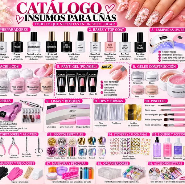 INSUMOS PARA UÑAS