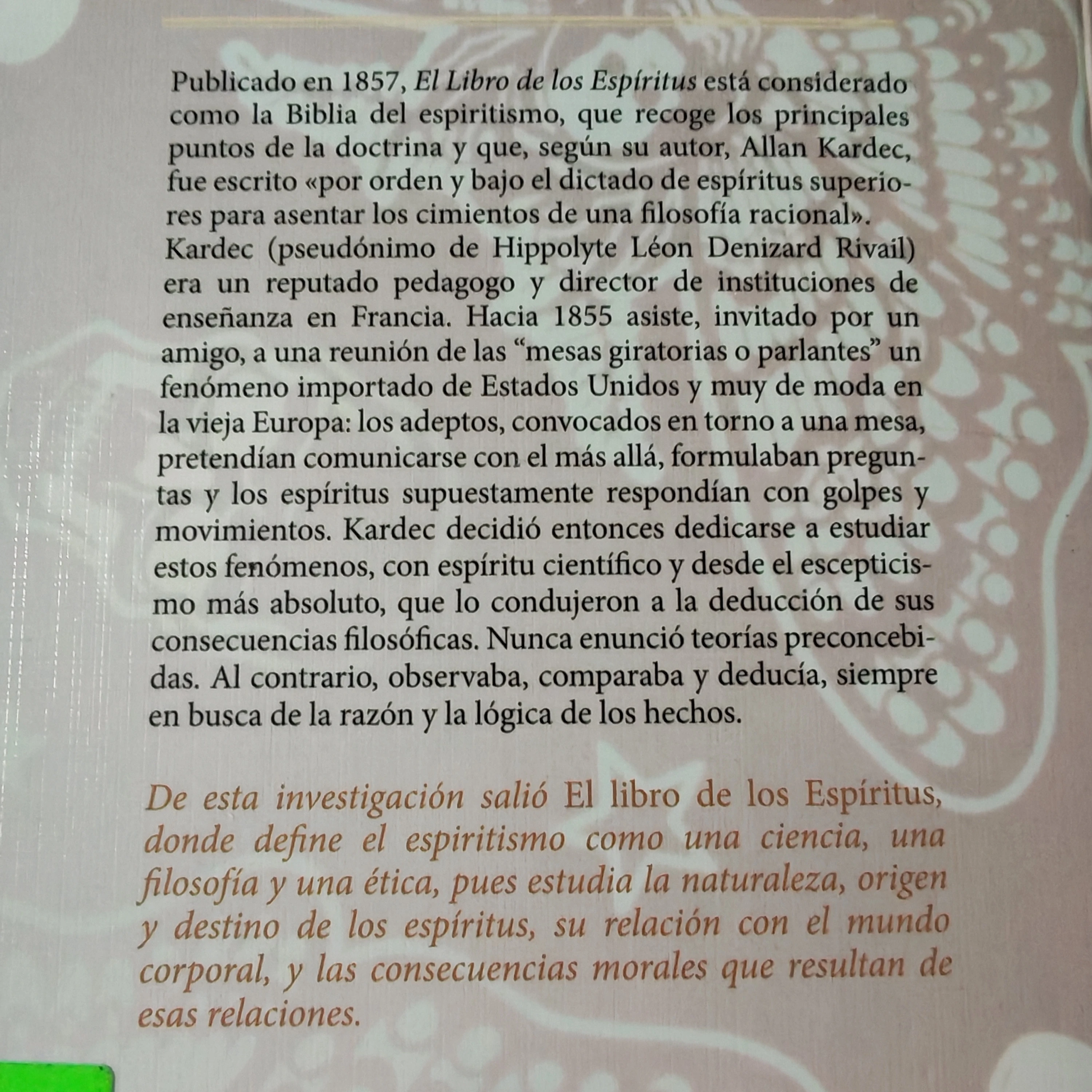 El libro de los espíritus, Allan Kardec, nuevo 2