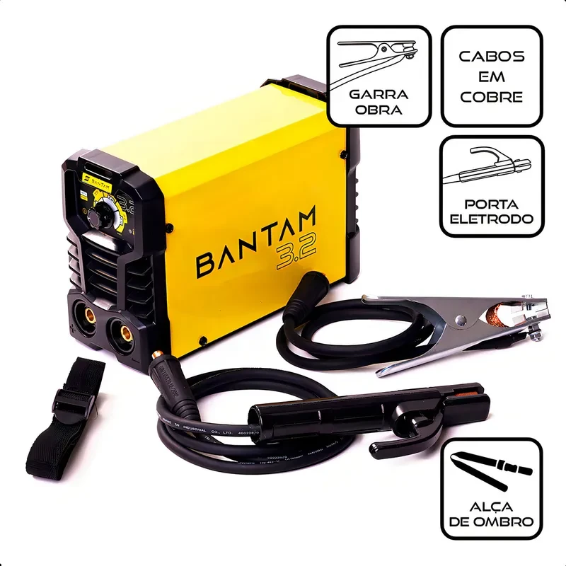 Soldadora inverter Esab Maquina Solda Inversora Bantam Bantam 3.2 color amarillo 4