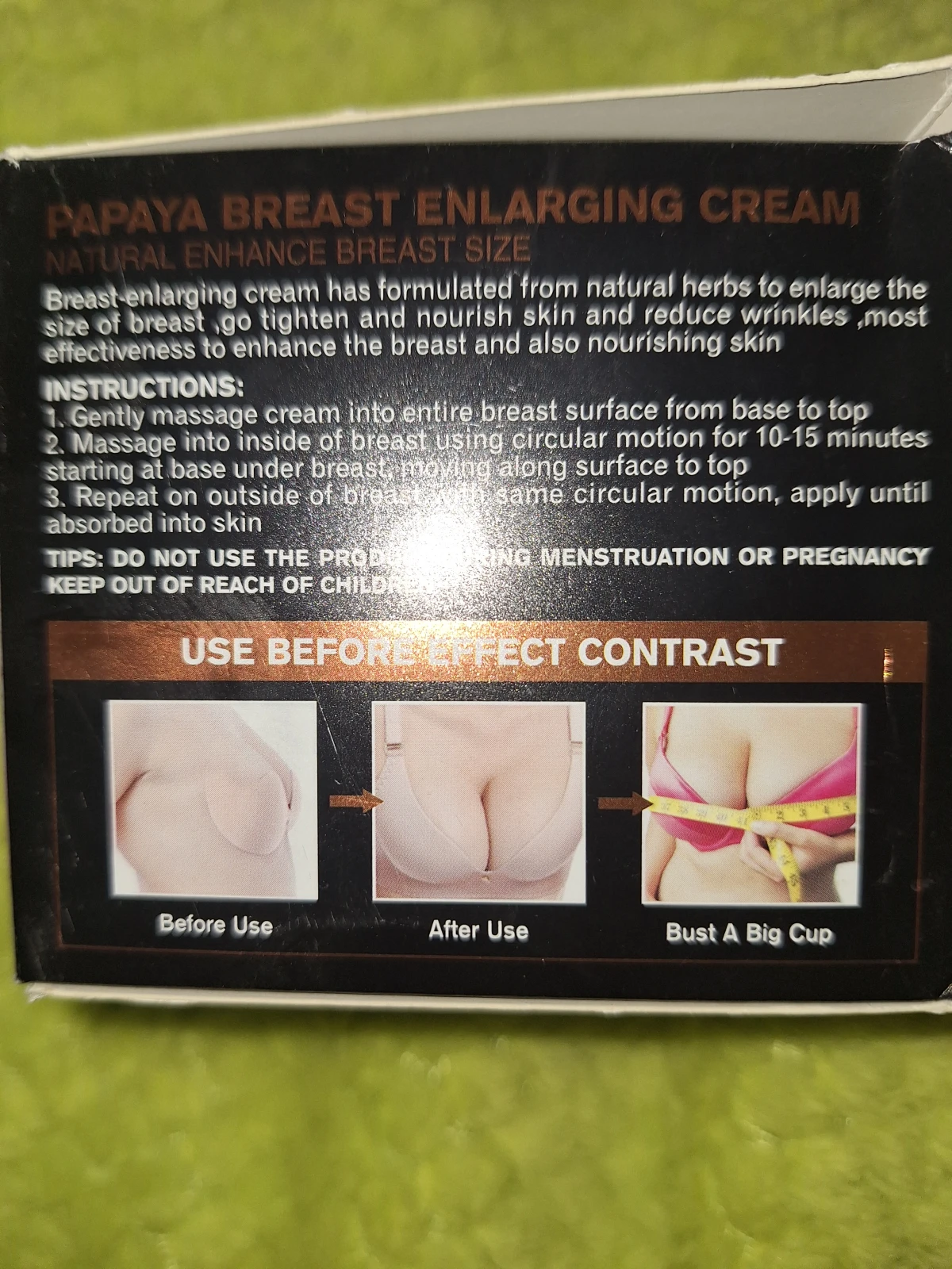 Crema aumenta senos