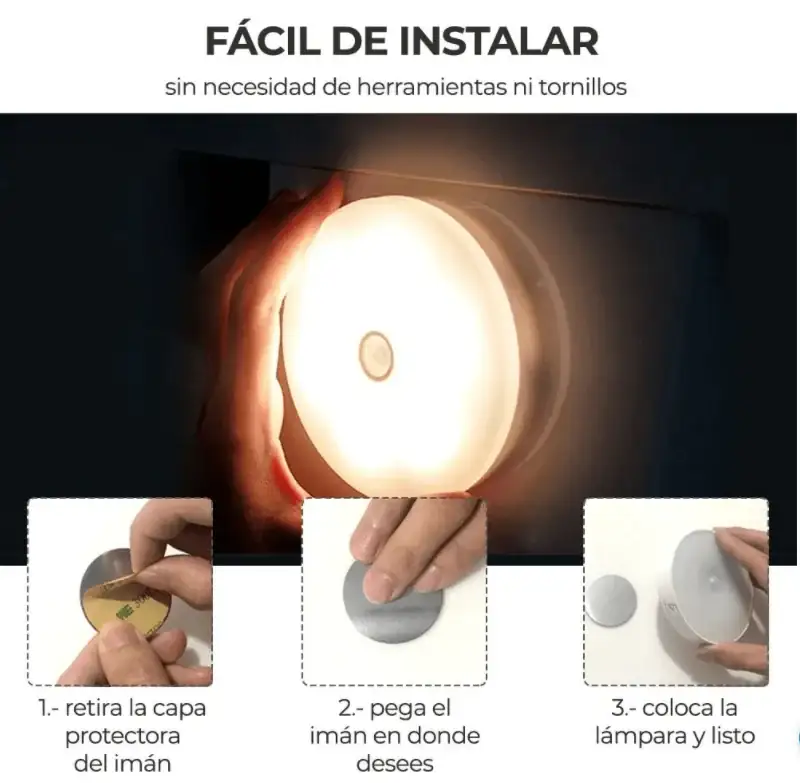 Luz De Cabecera O Pared Recargable  4