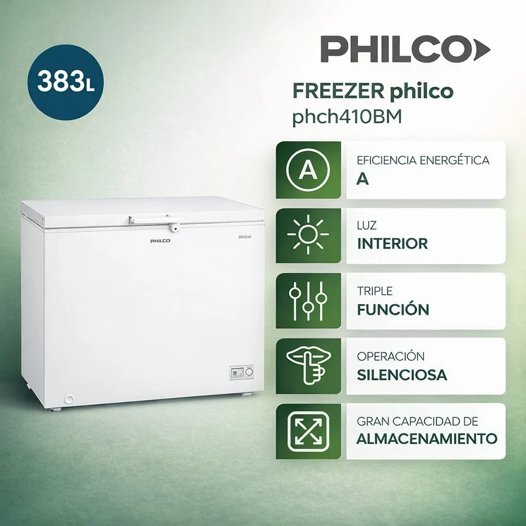 FREEZER DE POZO PHILCO 400LTS
