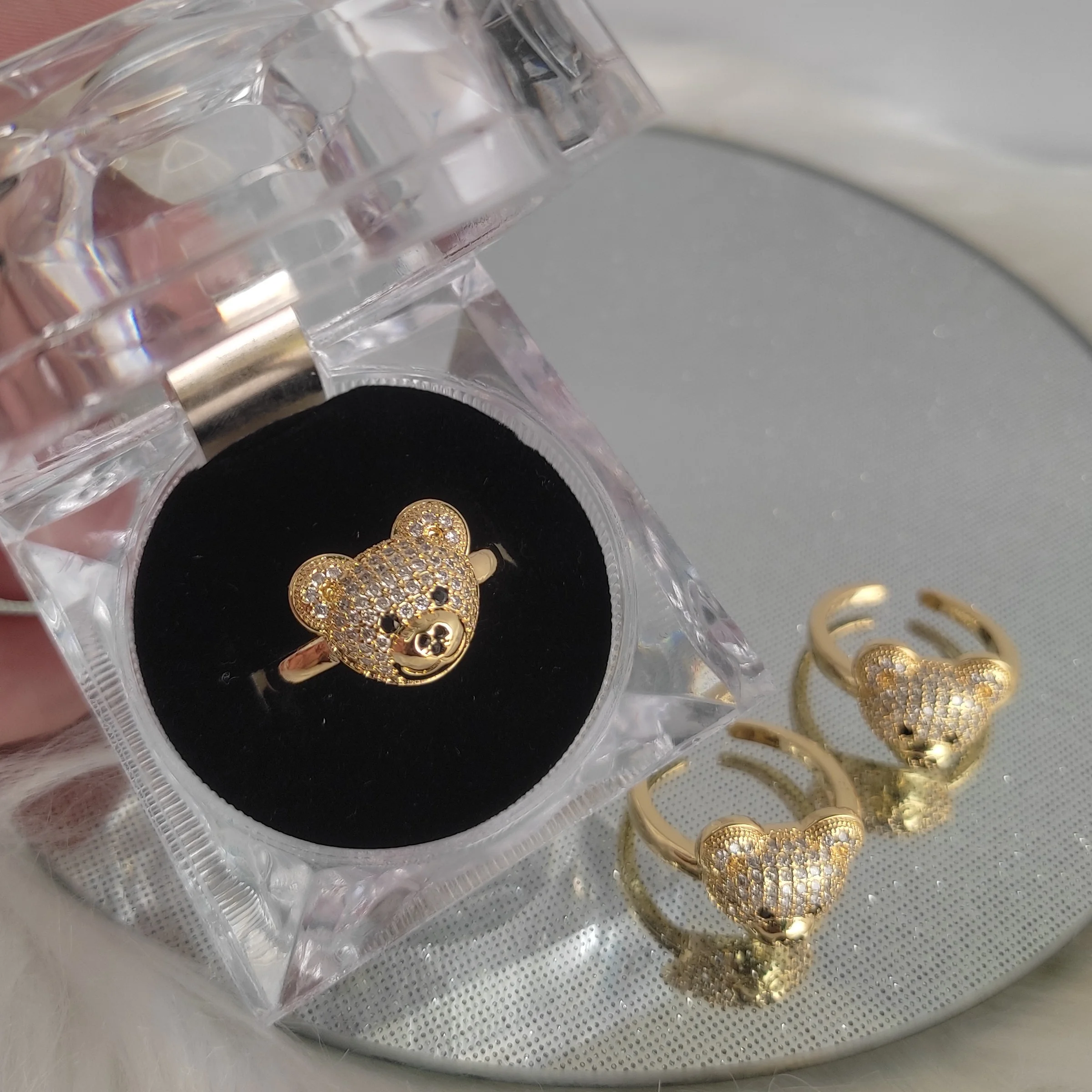 ANILLO AJUSTABLE CARA DE OSO