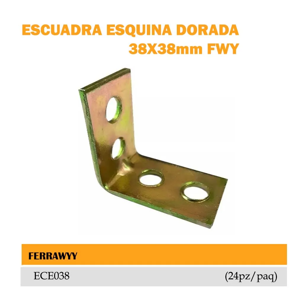 ESCUADRA ESQUINA FWY (paq/24pz) 38x38mm 