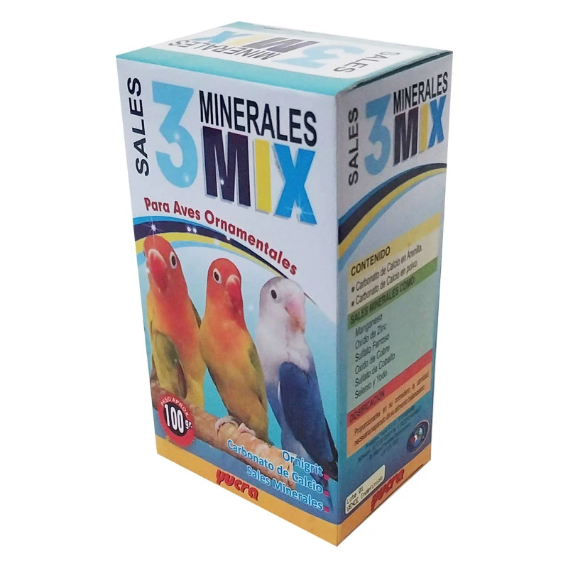Caja de 3 Minerales 130g para Aves Chy-16 3