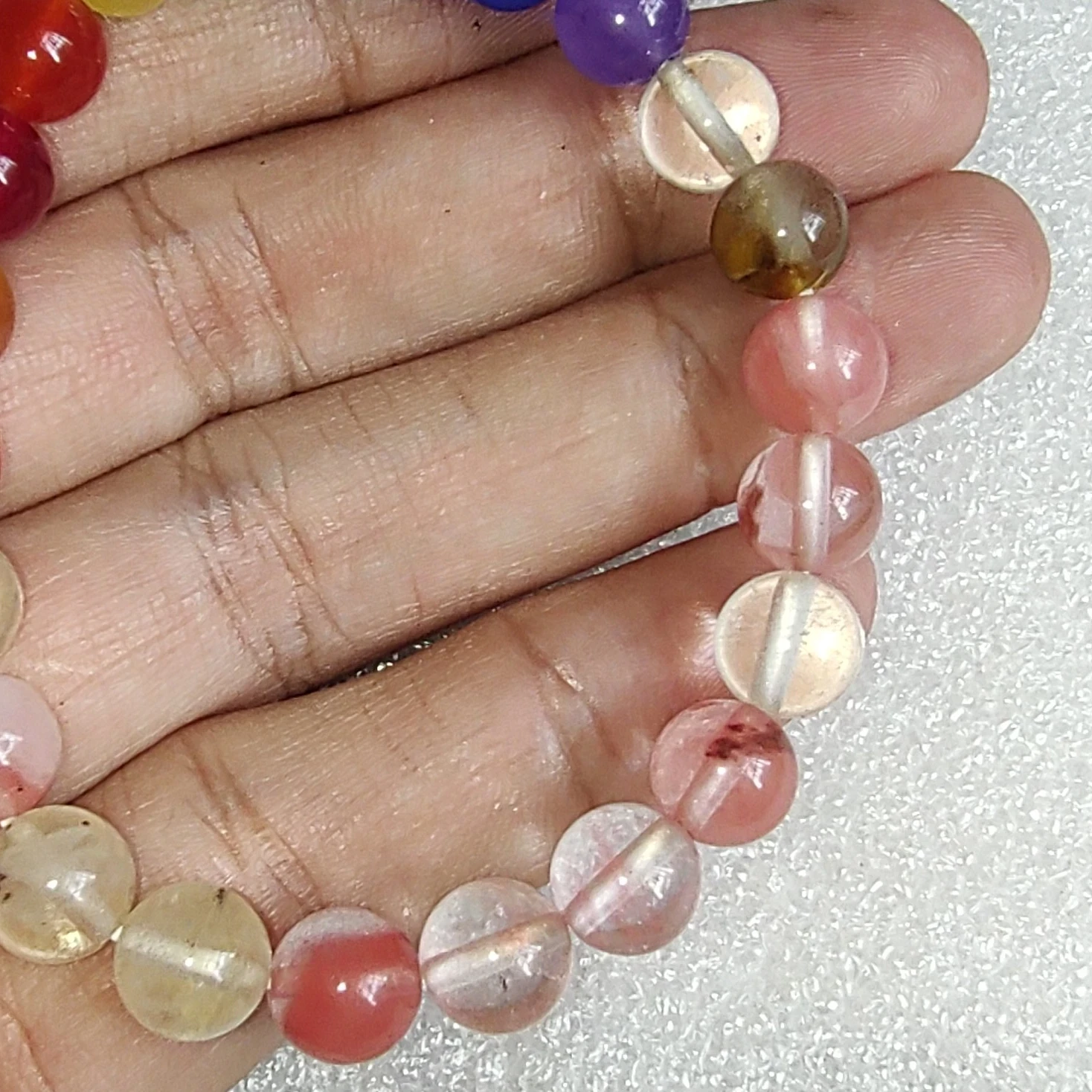 Manilla elastica de cristales 7 chakras 2