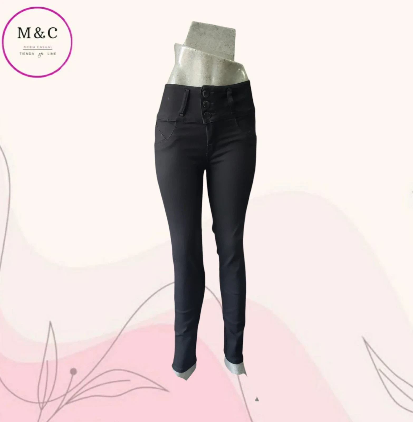 Pantalon Talla 17 mezclilla  4