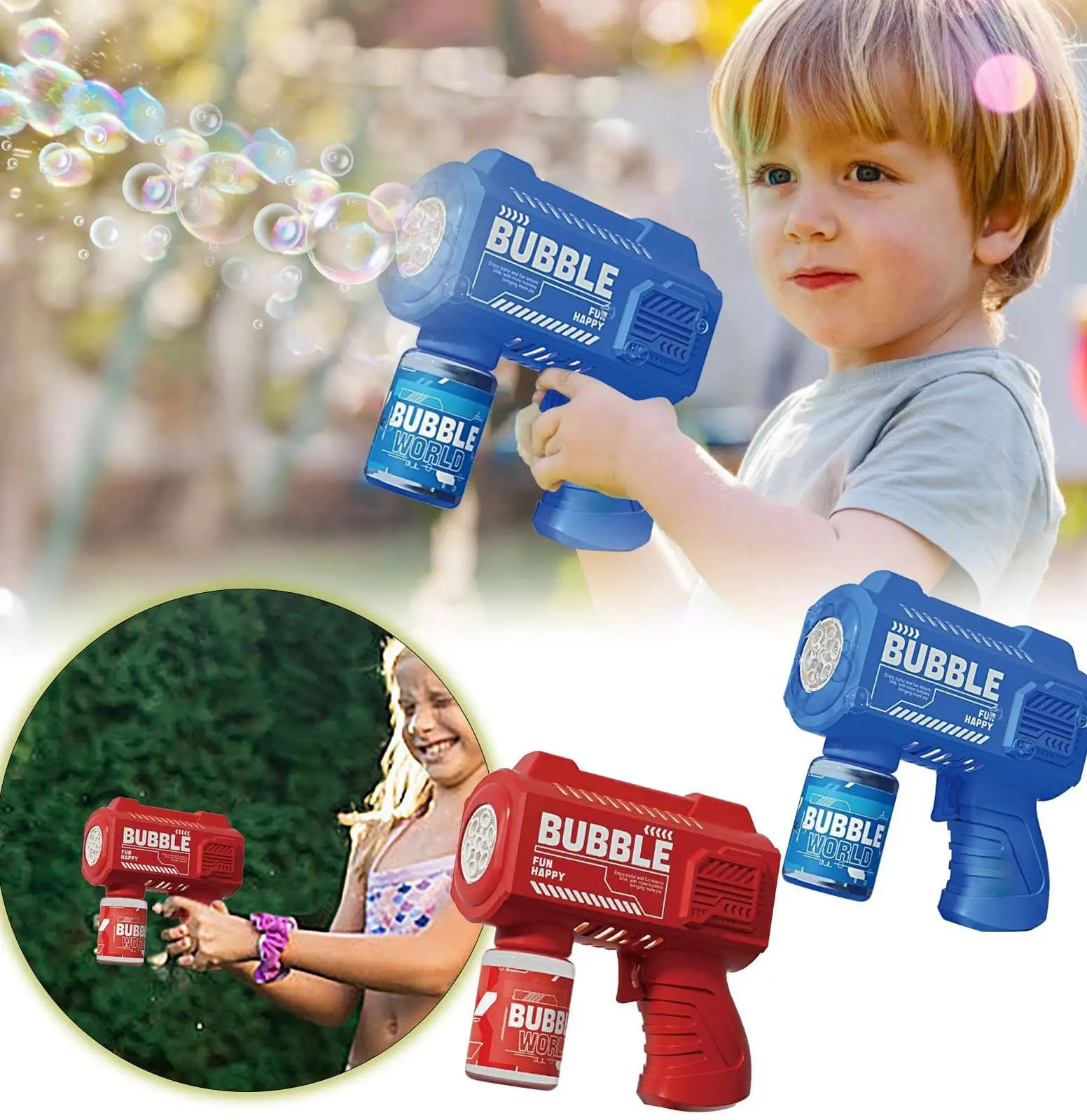 PISTOLA 🔫 DE BURBUJA AUTOMÁTICO 