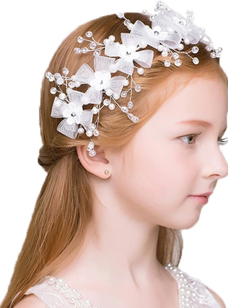 TIARA DE FLORES DE CRISTAL 