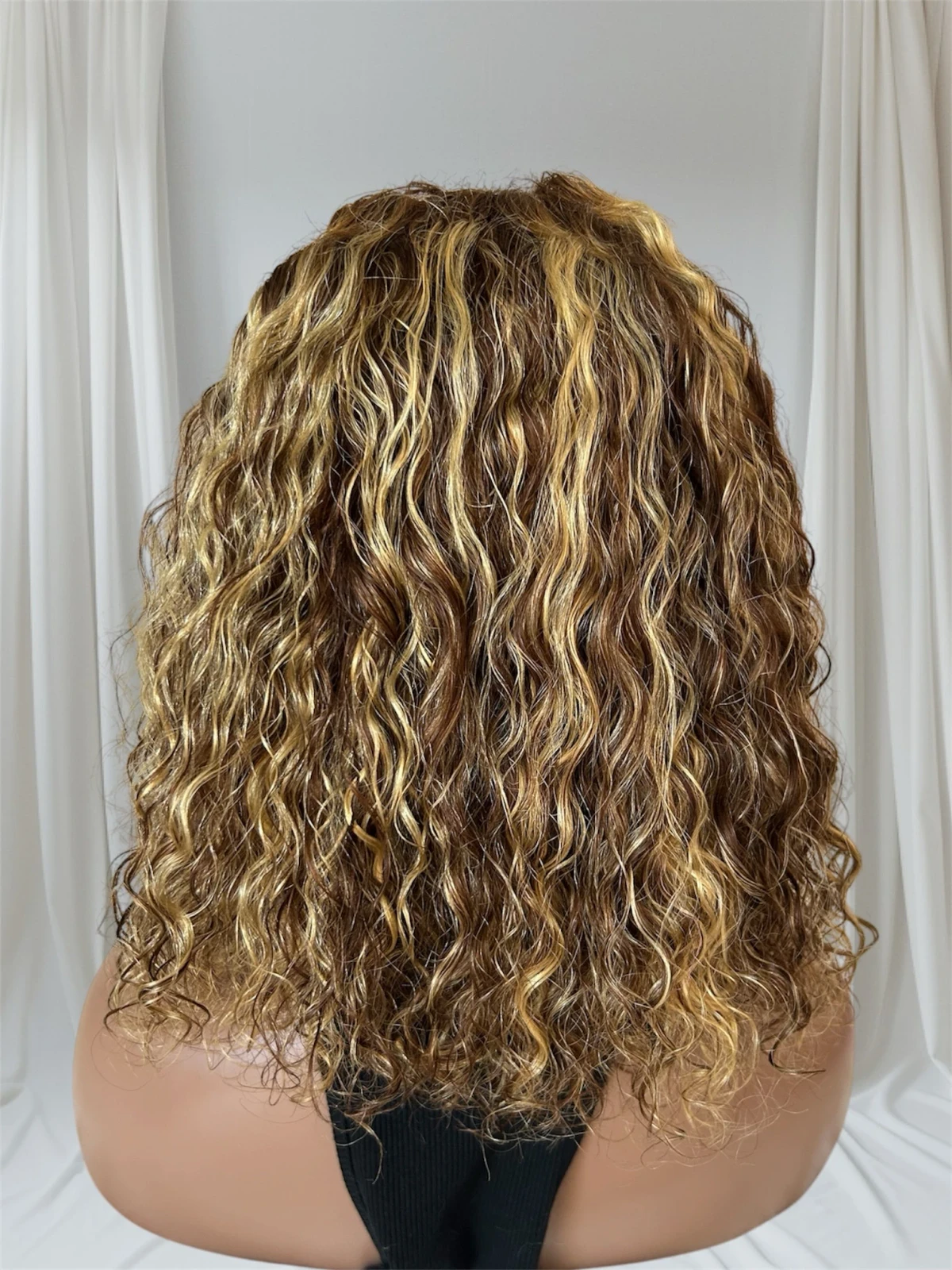 Peluca cabello humano 12” color 4/27, frontal 13x4  3