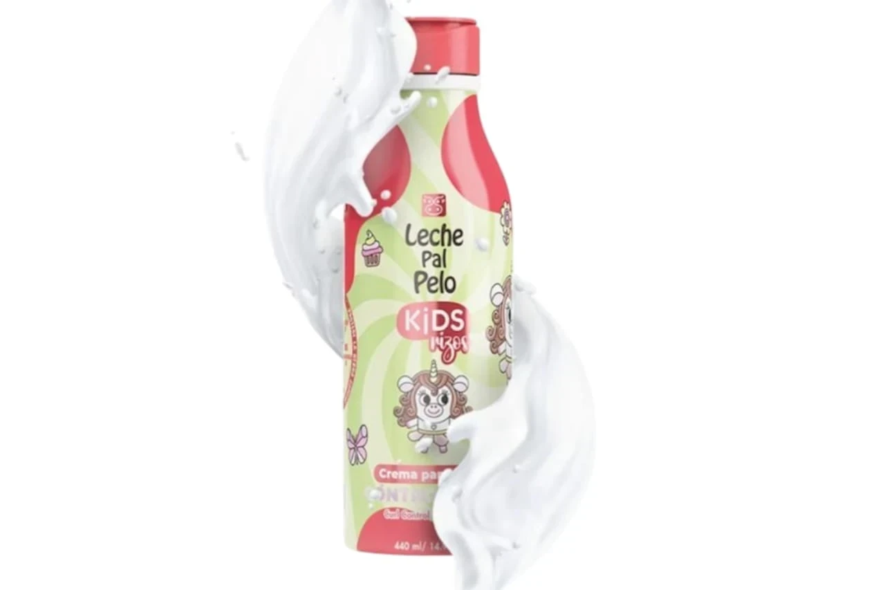 leche pal pelo crema de peinar control rizos kids x440 ml