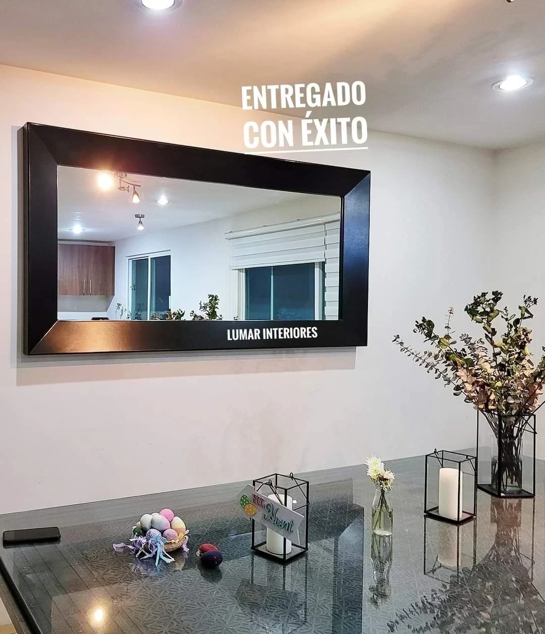 Modelo ESPEJO AMATISTA 2X1 METRO - NEGRO 2