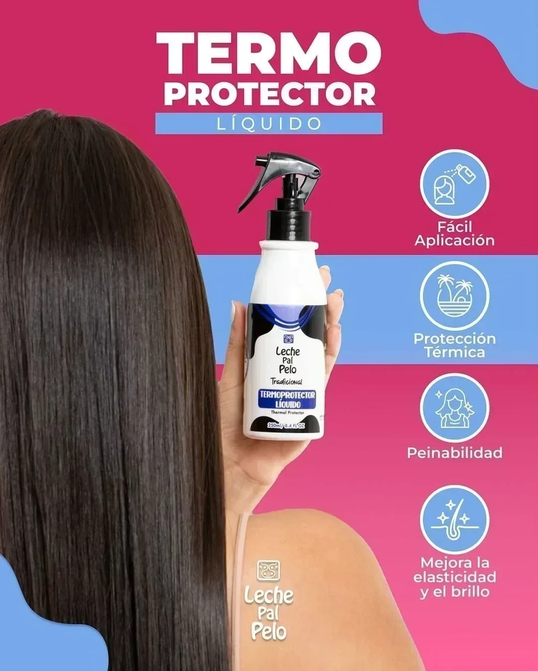 leche pal pelo termoprotector liquido spray x250 ml