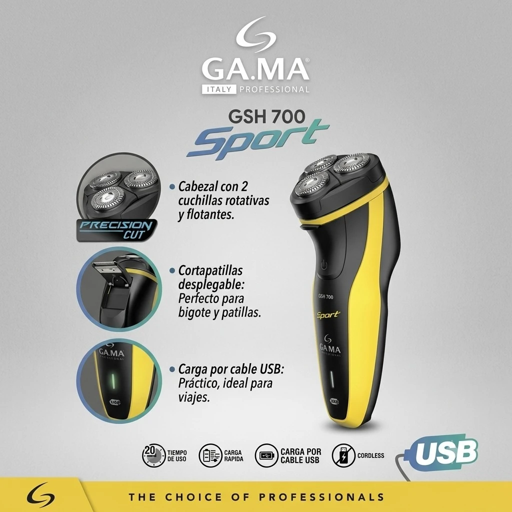 SHAVER GA.MA GSH700 SPORT