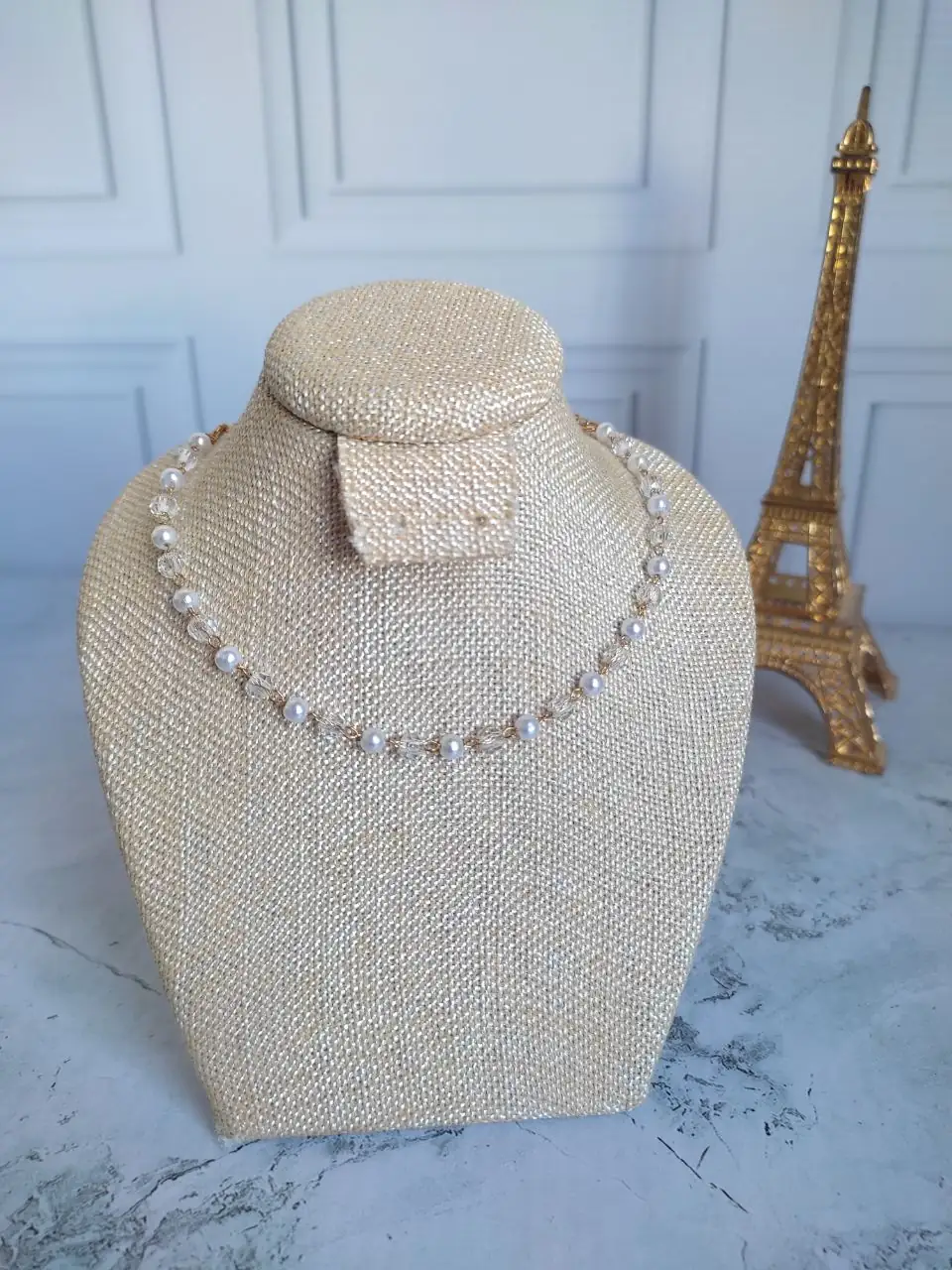 CHOKER PERLAS Y PIEDRAS