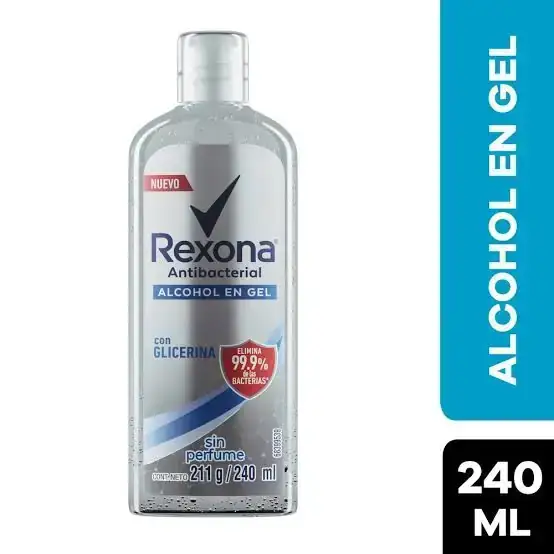 Alcohol en Gel  Antibacterial Rexona 240 ml
