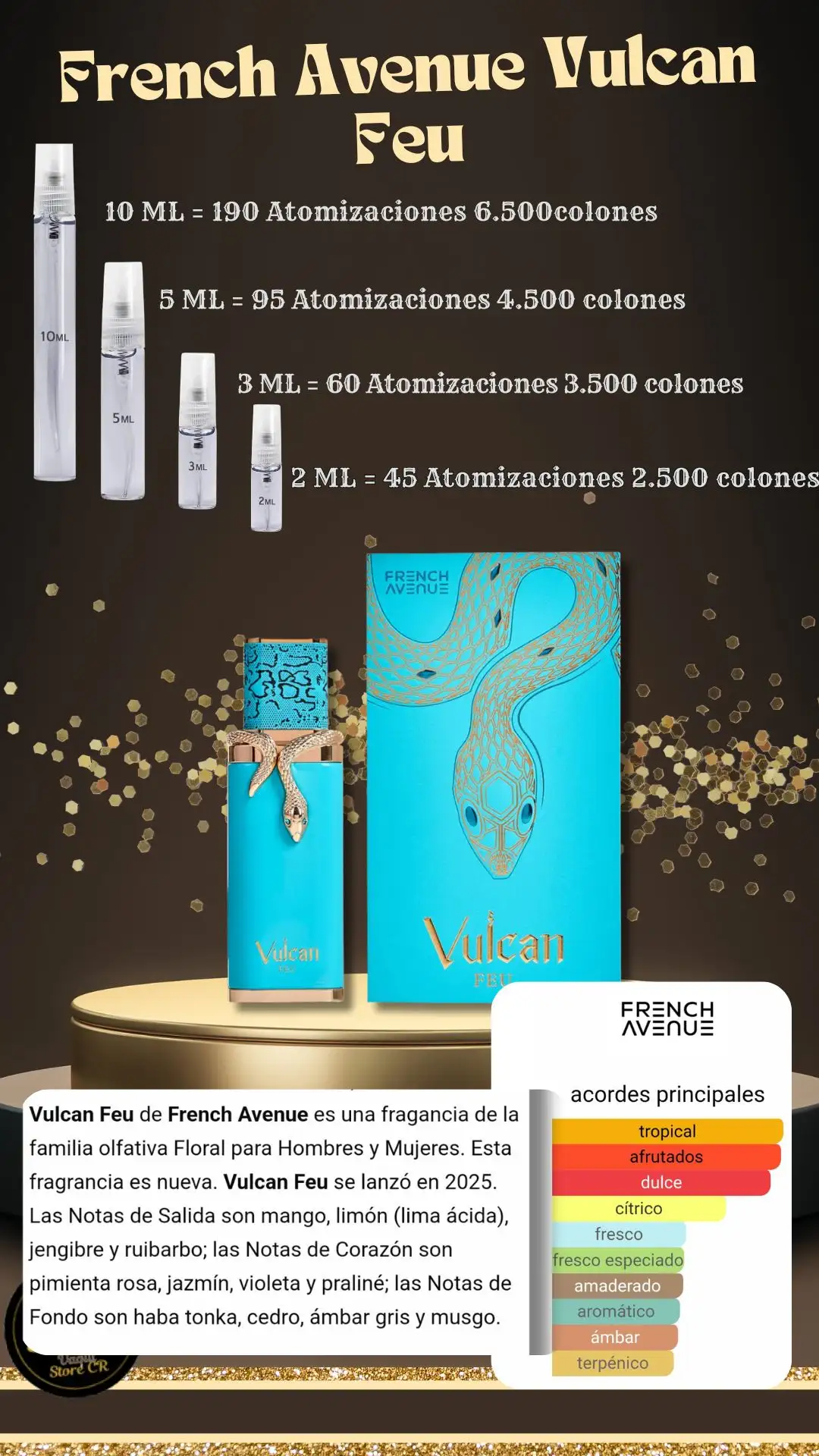 French avenue Vulcan Feu