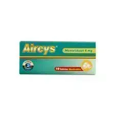 AIRCYS &nbsp;4 MG CJA X 10 TAB MONTELUKAS &nbsp;4 MG LABQUIFAR