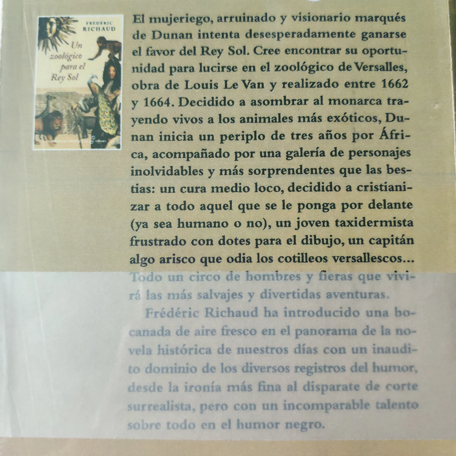 Un zoológico para el rey sol Frédéric Richaud  3