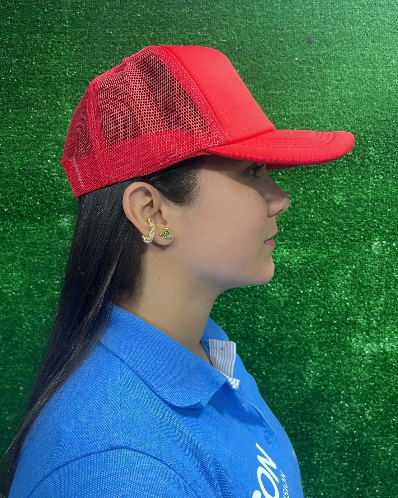 Gorra En Malla Unicolor 5