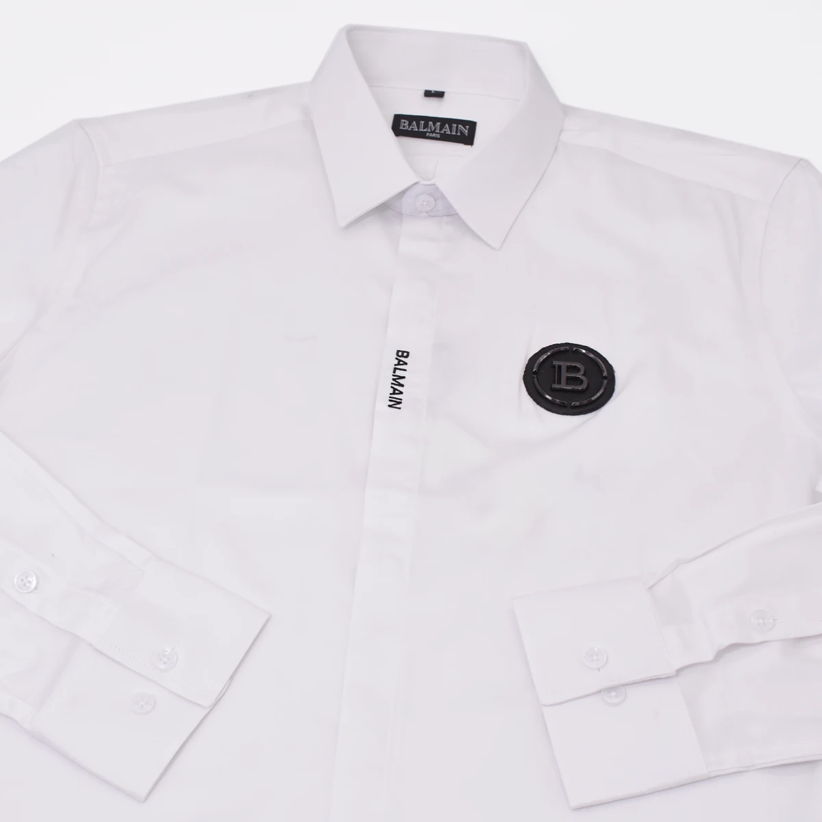 Camisa Manga Larga Balmain blanca 4