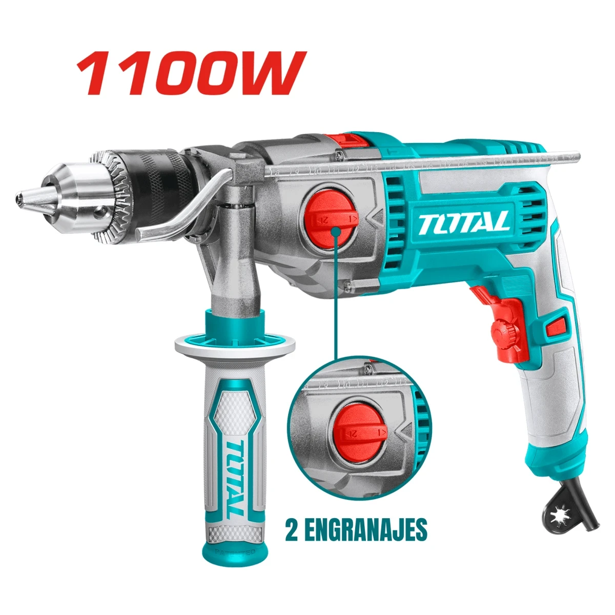 TG211166 Taladro percutor 1100w industrial total 2