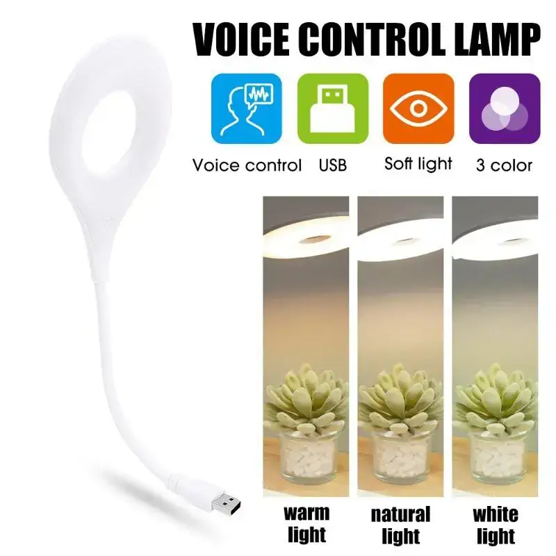 Lámpara De Noche Inteligente USB Con Voz 2